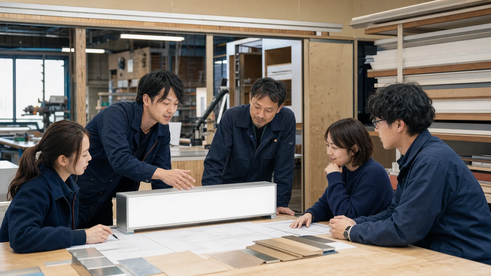 高山商事株式会社の製作体制